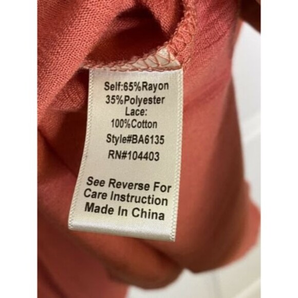 Blu Pepper Boho Bell Sleeve Flowy Coral Tunic Top Mini Dress Small Boho Hippie - Picture 4 of 6